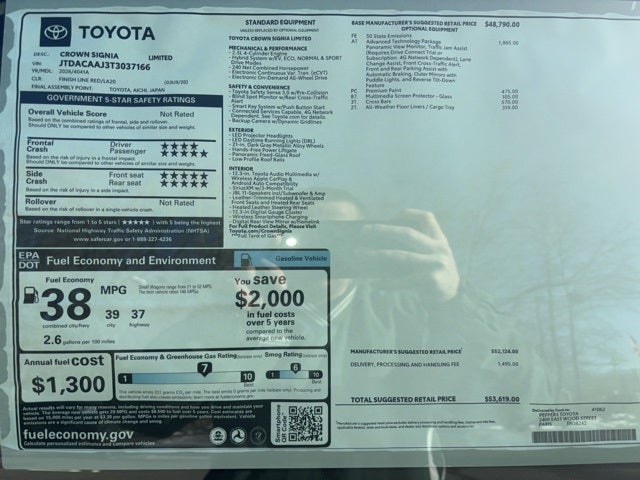 2026 Toyota Toyota Crown Signia Limited