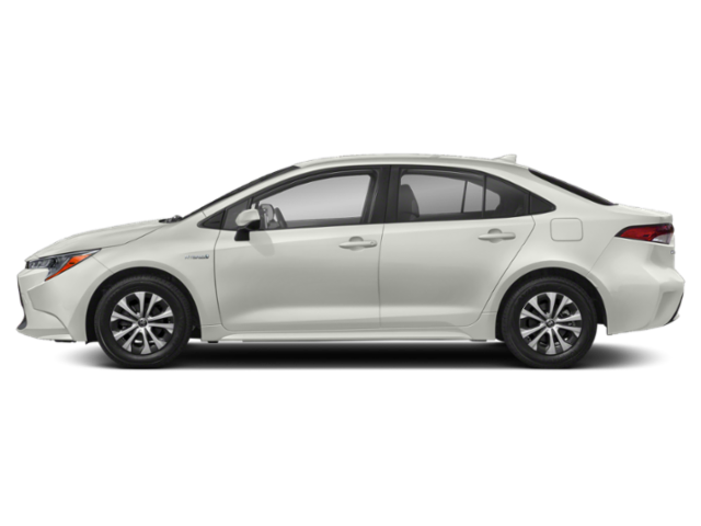 White 2021 Corolla Hybrid